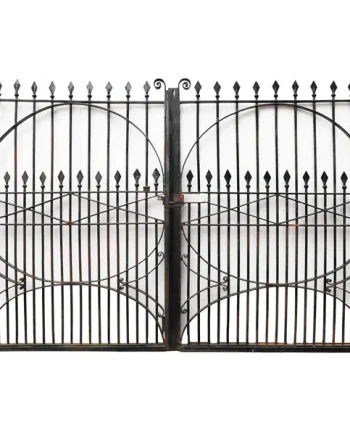 Set of Georgian Style Wrought Iron Driveway Gates 270 cm (8’8”)
